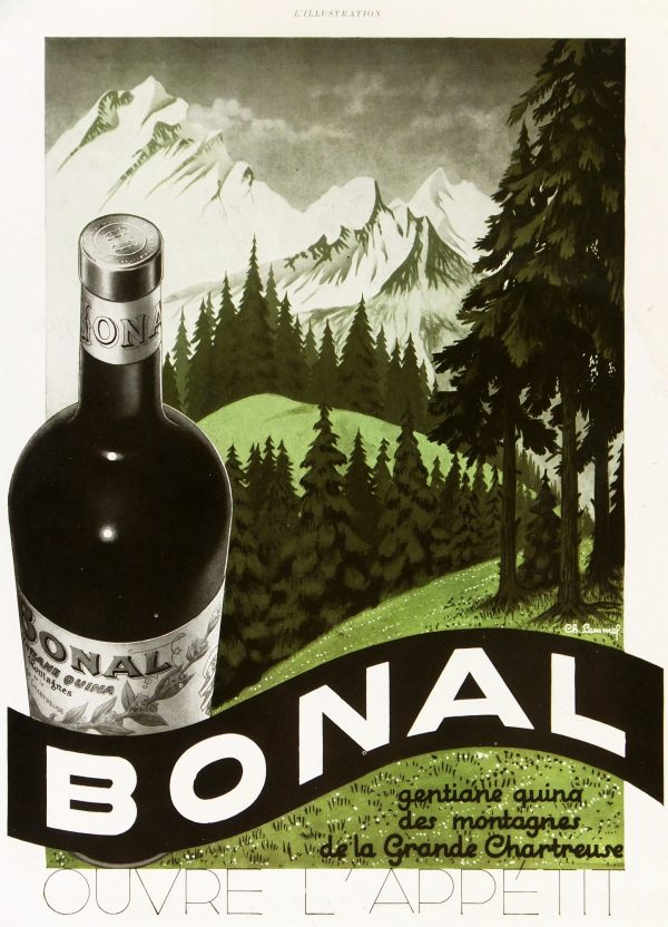 French Aperitif Wine Print, Circa 1930-main-6166K