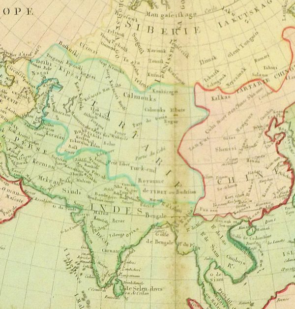Map of Asia, 1767-detail-8122K