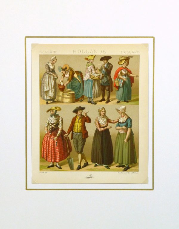 Clothing of Galicia Holland Print, 1885-matted-8175K