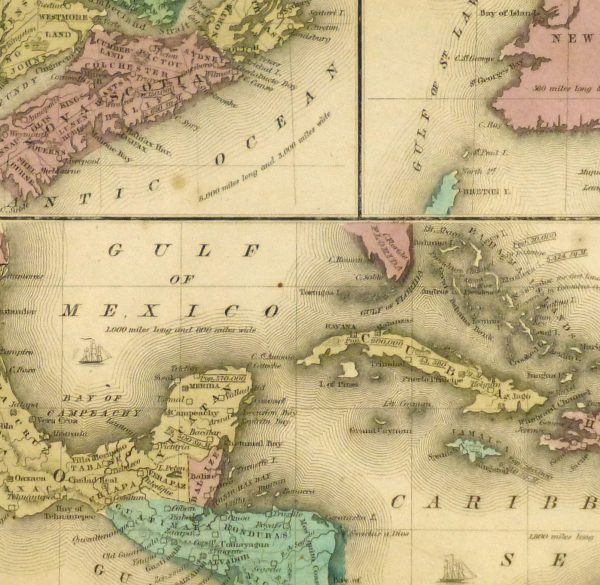Map of West Indies & Islands, 1844-detail-8560K
