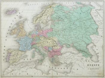 Europe Map, 1859-main-9484K