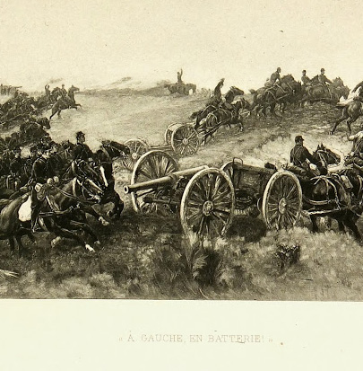 Engraving - Infantry Maneuvers, 1888-detail-K4970 Engraving - Infantry Maneuvers, 1888-detail-K4970