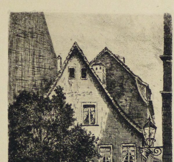 Etching - The Corner Pub, Circa 1930-detail 2-10752M