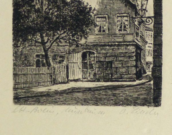 Etching - The Corner Pub, Circa 1930-detail-10752M