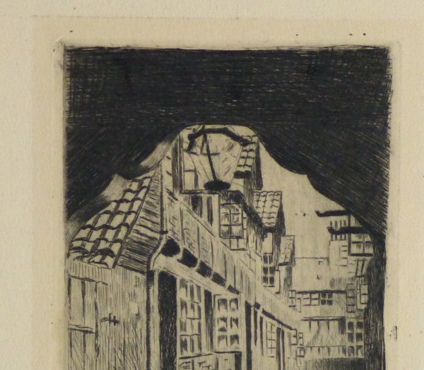 Etching - The Alley Cat, 1924-detail 2-10755M