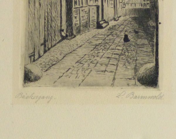 Etching - The Alley Cat, 1924-detail-10755M