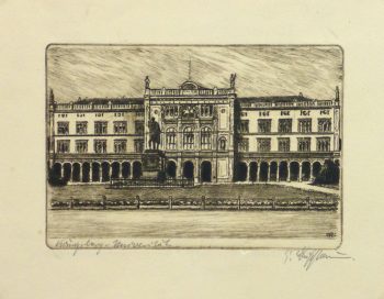 Etching - Stately Architecture, Circa 1950-main-10758M