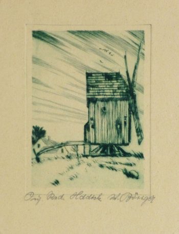 Etching - The Windmill, Circa 1920-main-10759M