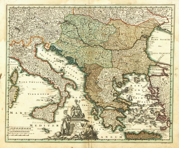Map of Italy to Greece, 1724-main-7269K