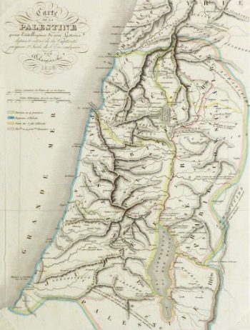 Holy Land Map, 1838-detail-9482K