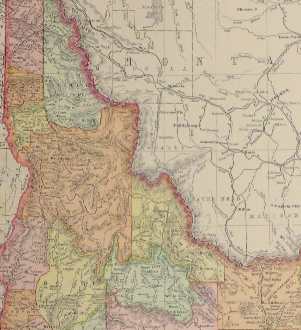 Idaho Map, 1901-detail-kb1586