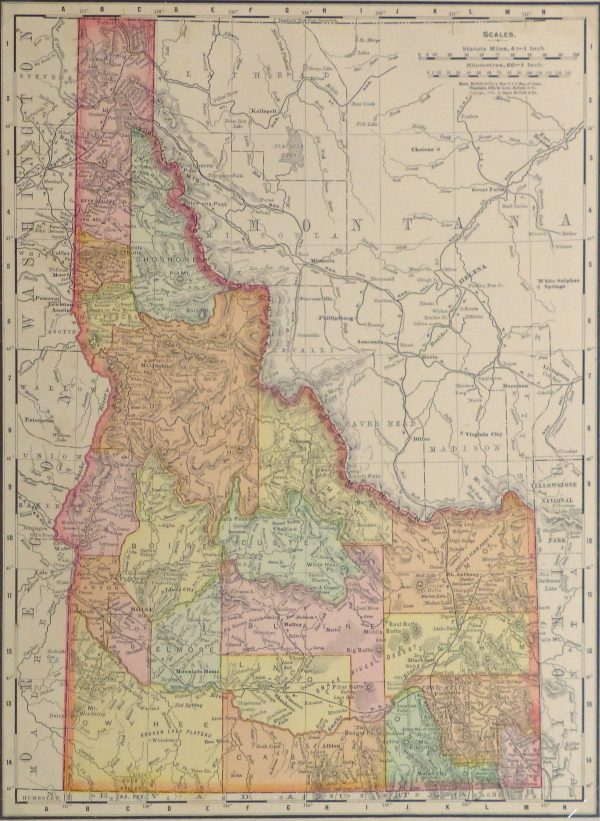 Idaho Map, 1901-main-kb1586